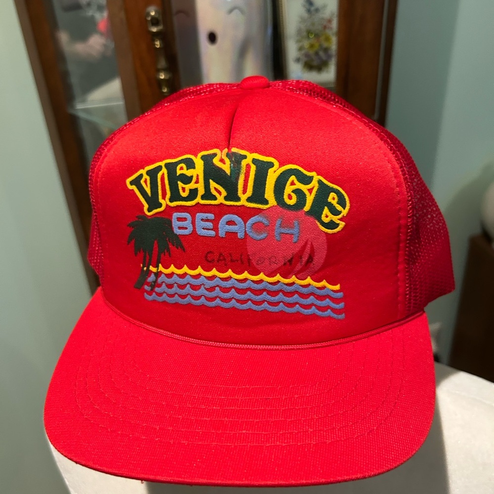 Vintage Red Venice Beach Cap